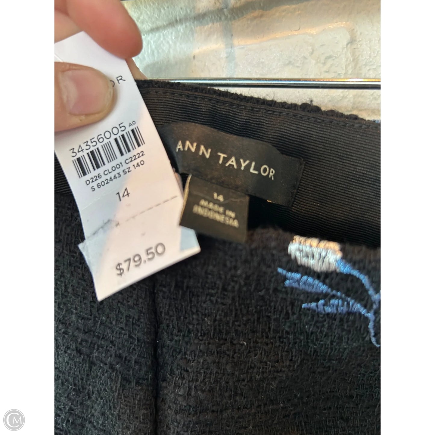 Shorts By Ann Taylor In Black & Blue, Size: 14