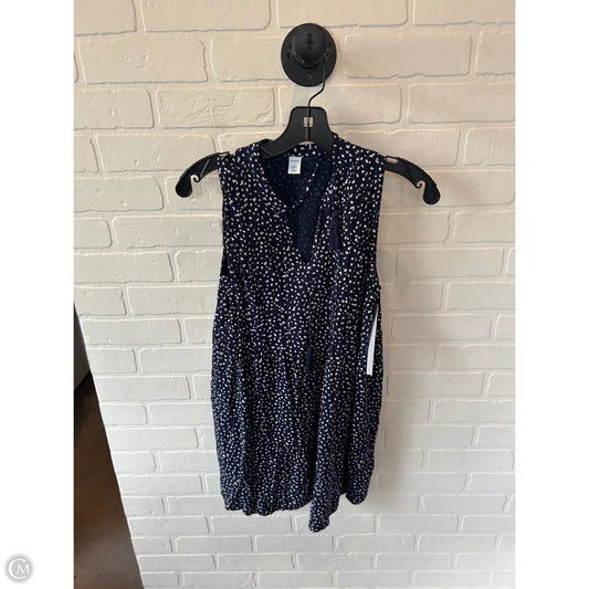Tunic Sleeveless By Old Navy In Blue & White, Size: Xsp