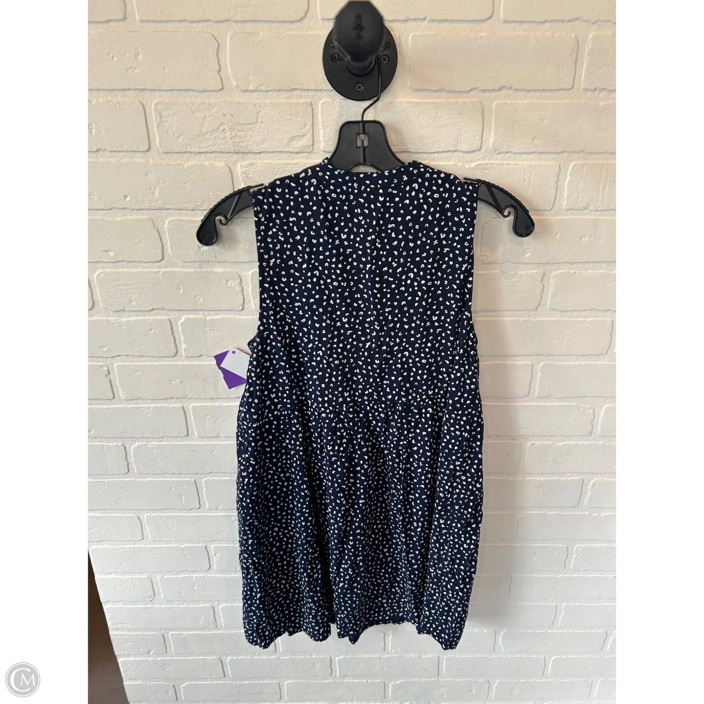 Tunic Sleeveless By Old Navy In Blue & White, Size: Xsp