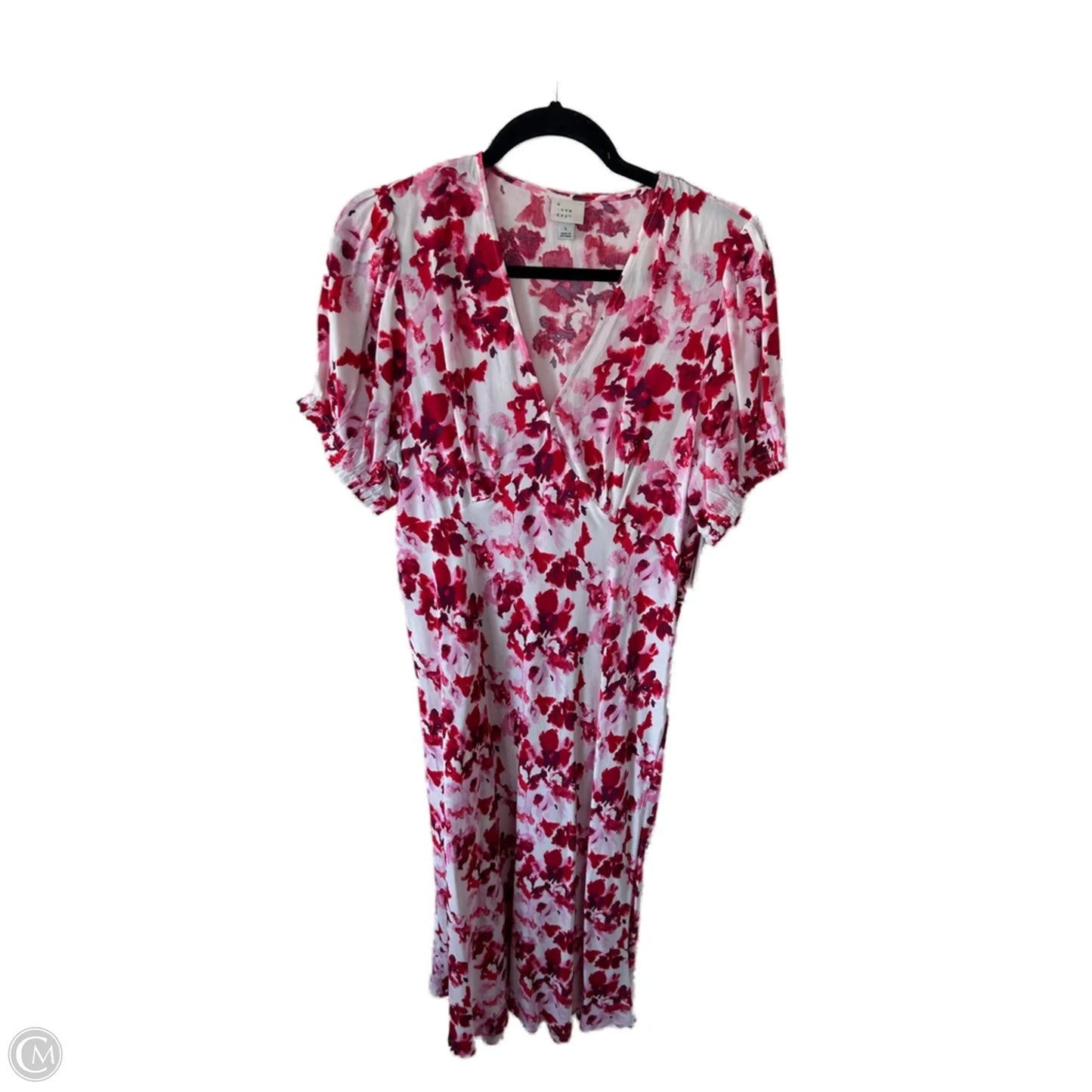 Dress Casual Maxi By A New Day In Red & White, Size: L