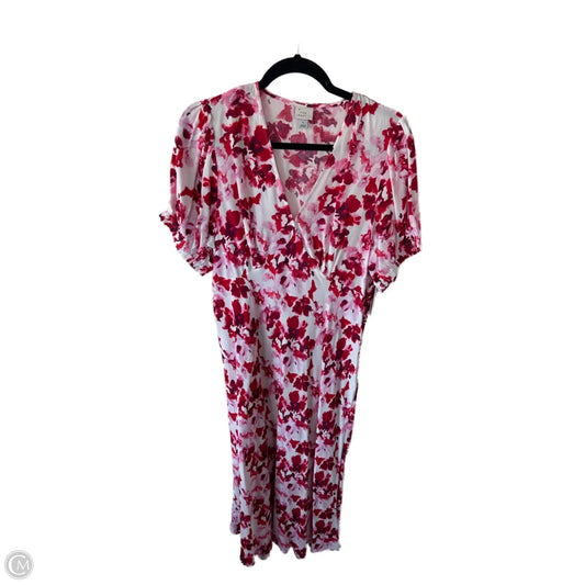 Dress Casual Maxi By A New Day In Red & White, Size: L