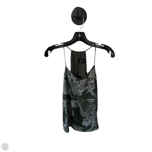 Top Sleeveless By Express In Green & White, Size: Xs