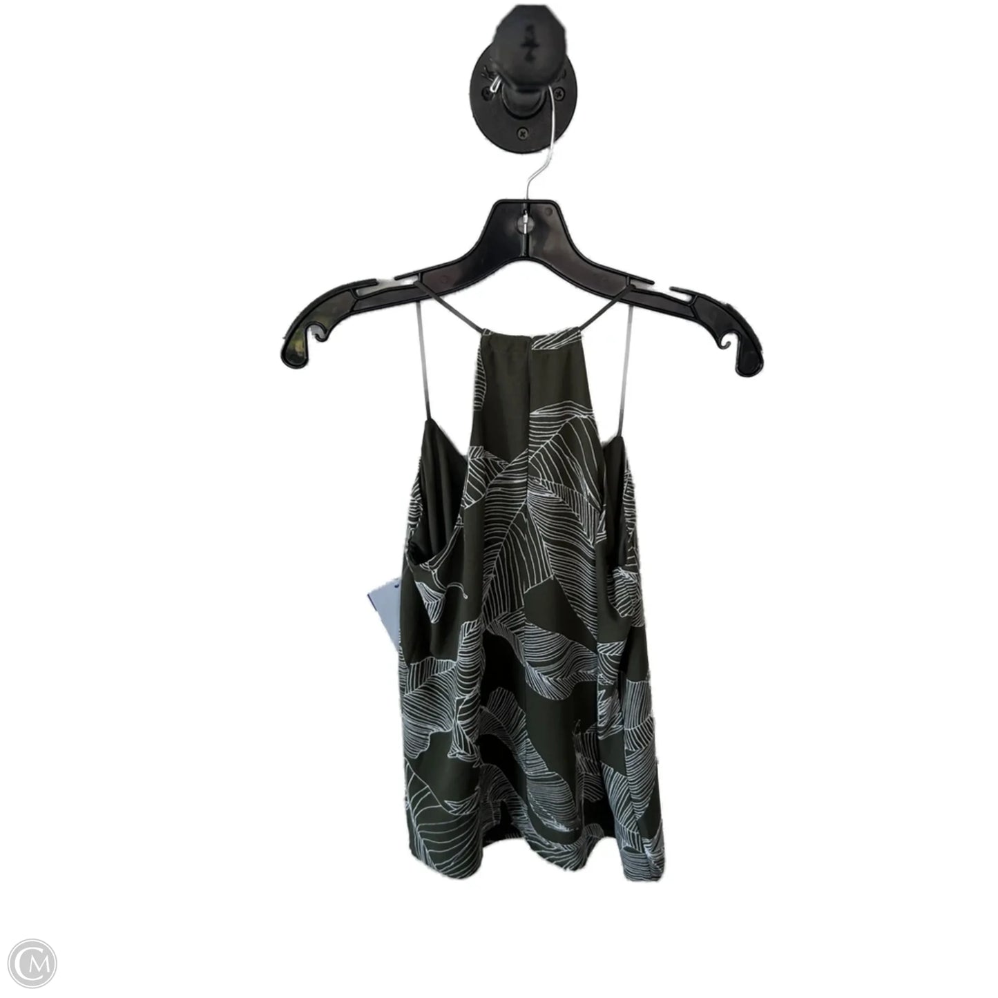 Top Sleeveless By Express In Green & White, Size: Xs