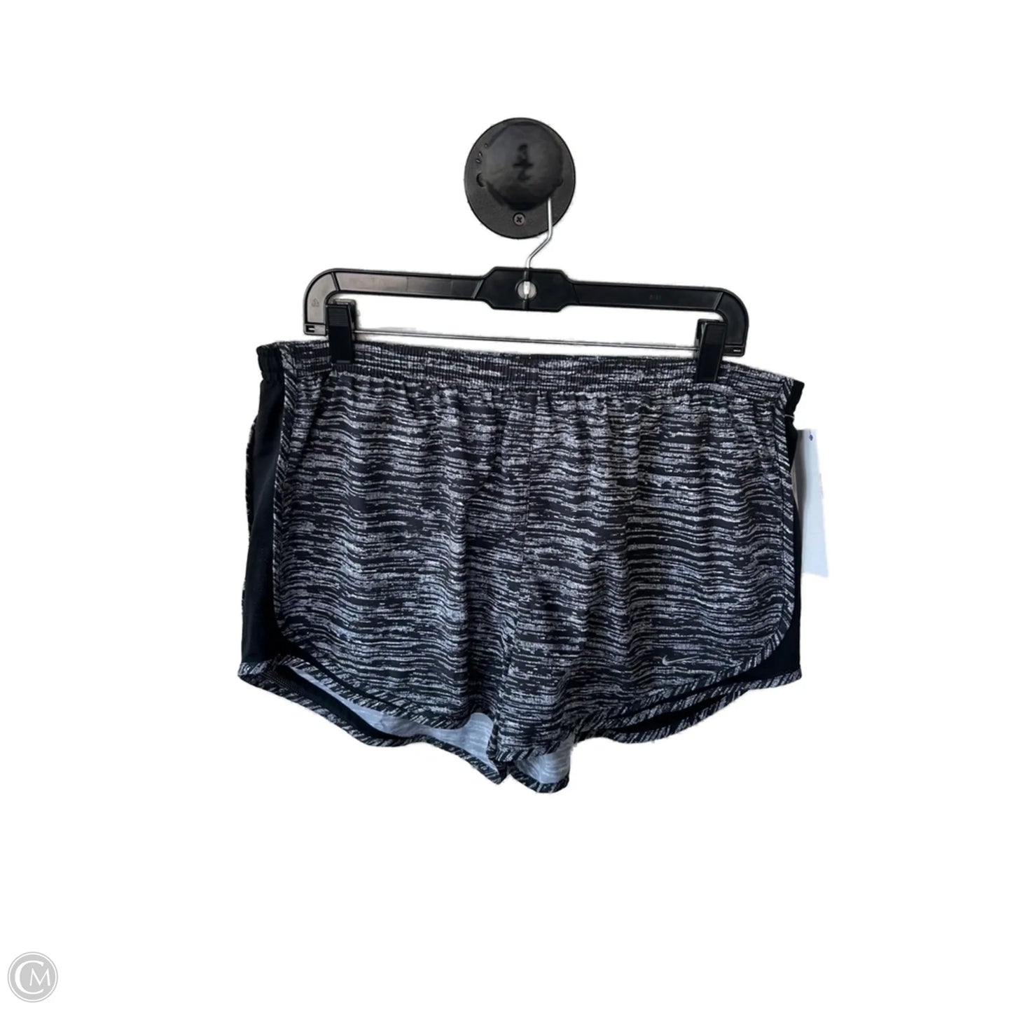 Athletic Shorts By Nike Apparel In Black & White, Size: 16