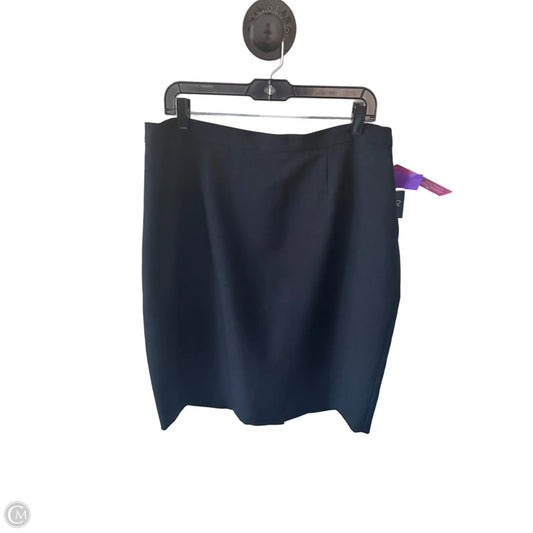 Skirt Midi By Kasper In Navy, Size: 16