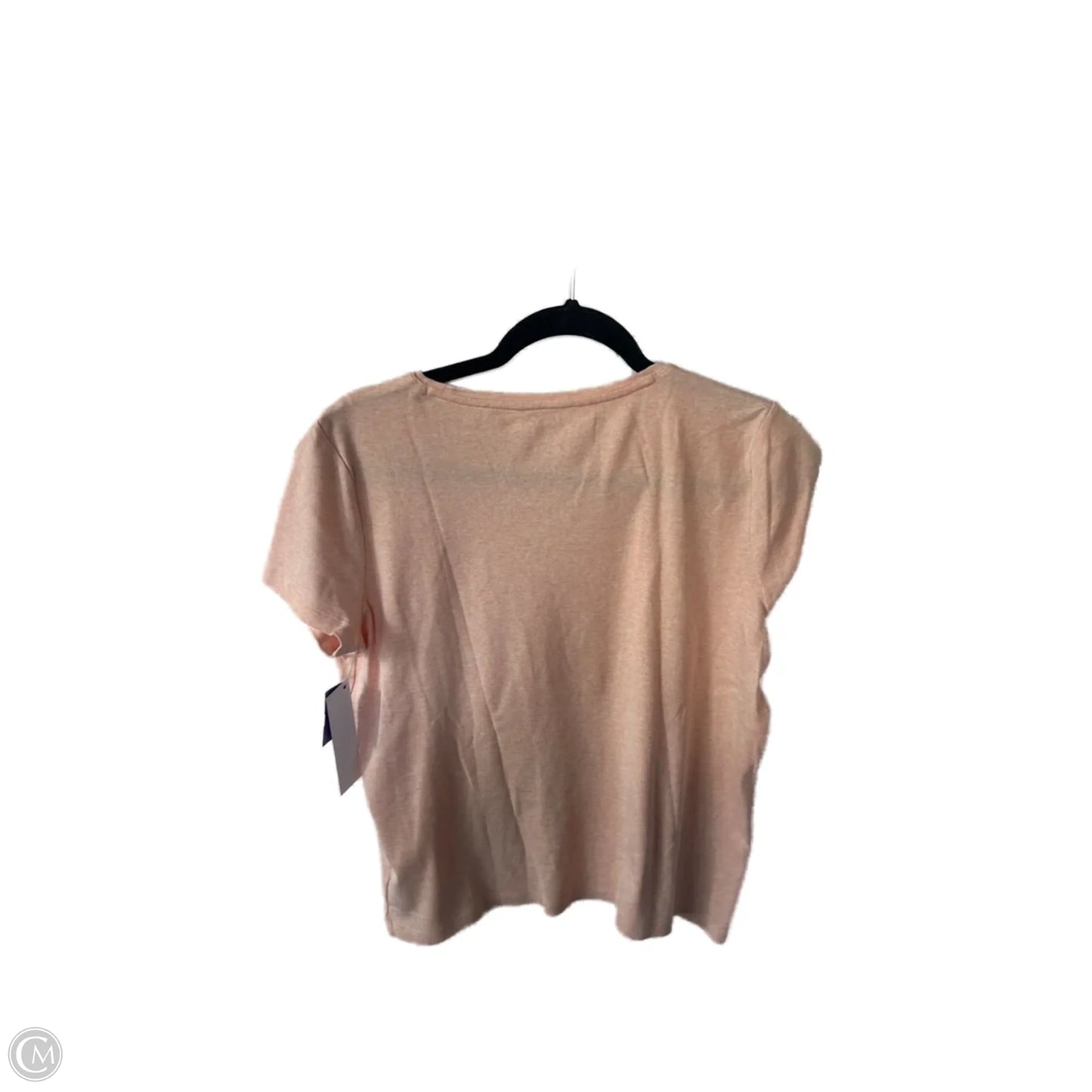 Top Short Sleeve By Talbots In Orange, Size: Lp