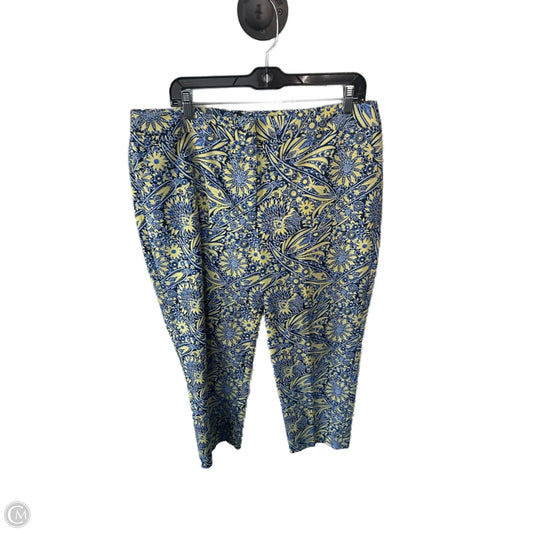 Pants Chinos & Khakis By Talbots In Blue & Yellow, Size: Xl