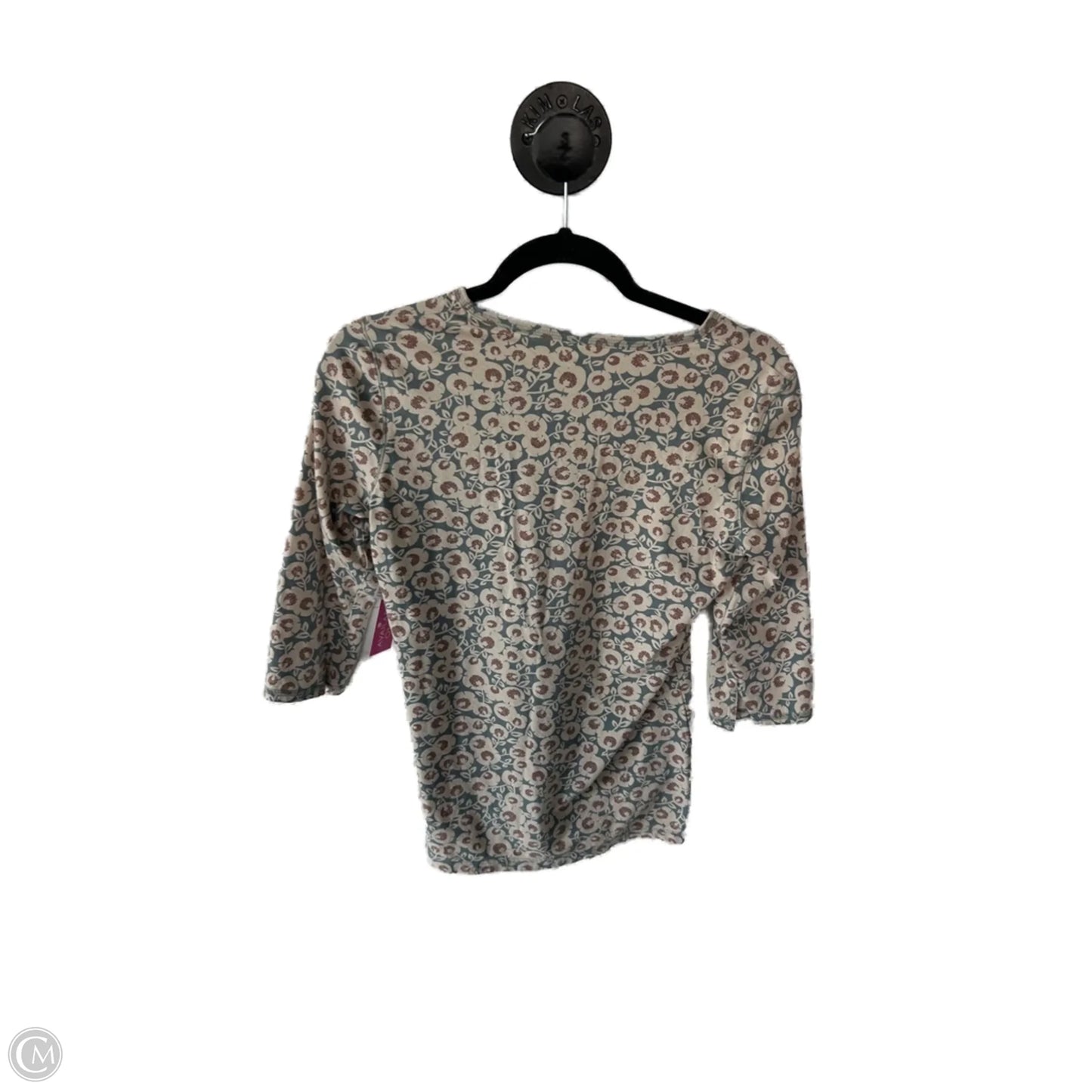 Top 3/4 Sleeve Basic By Patagonia In Green & Tan, Size: S