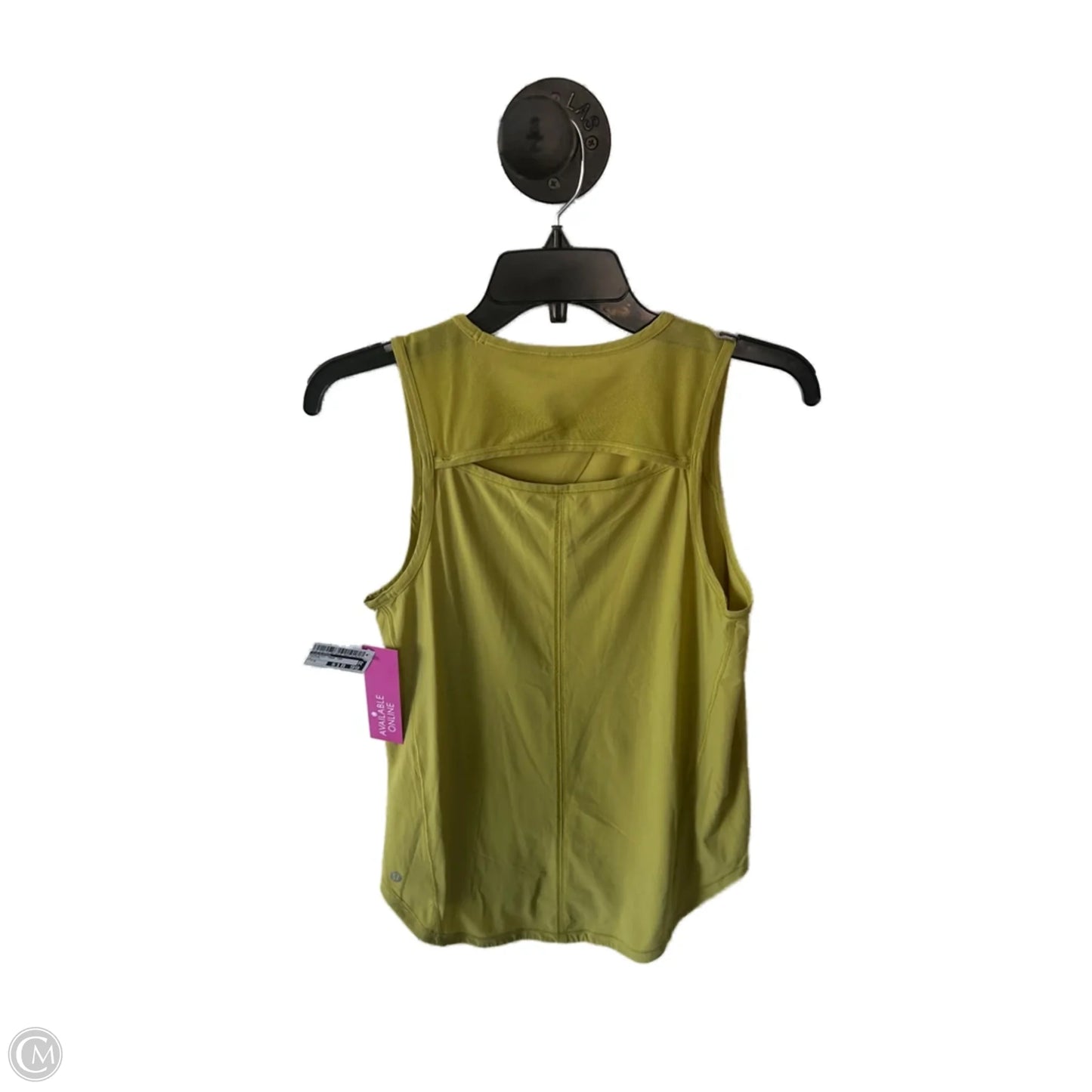 Athletic Tank Top By Lululemon In Yellow, Size: S