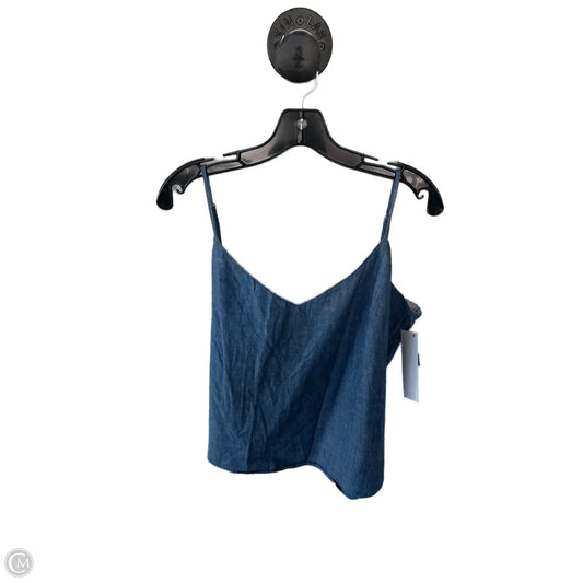 Top Sleeveless By J. Crew In Blue Denim, Size: L