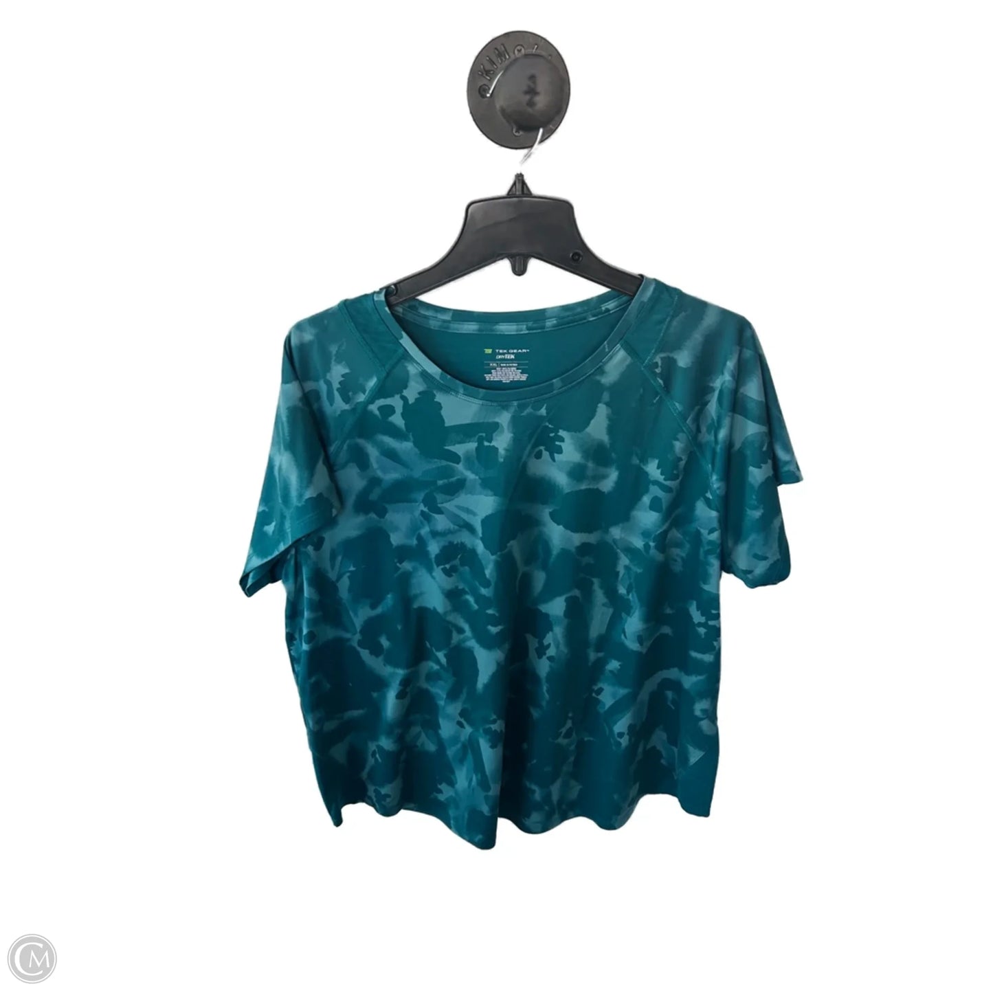 Athletic Top Short Sleeve By Tek Gear In Green, Size: Xxl