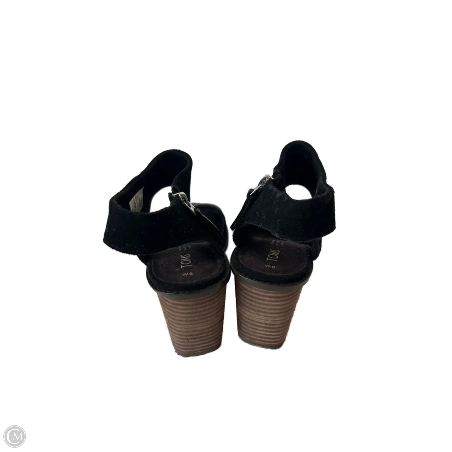 Sandals Heels Block By Toms In Black, Size: 8