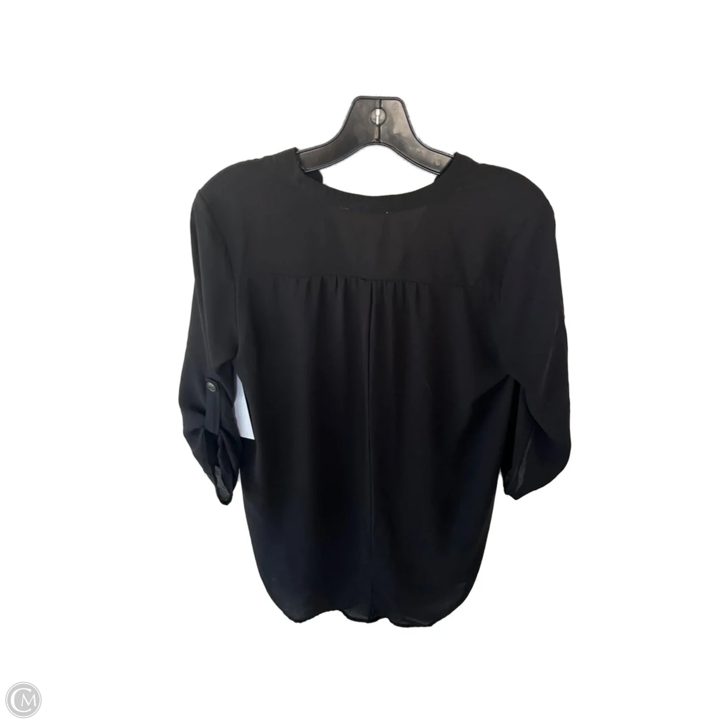 Top 3/4 Sleeve By Clothes Mentor In Black & Blue, Size: Xs