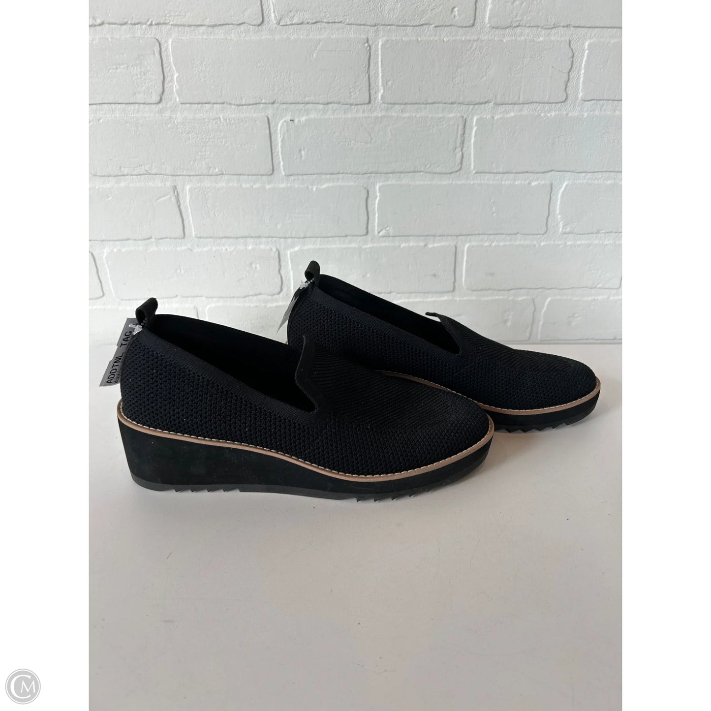 Shoes Heels Wedge By Eileen Fisher In Black, Size: 10