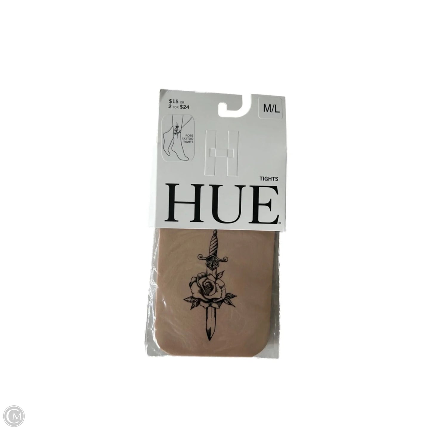 Tights By Hue In Tan, Size: M