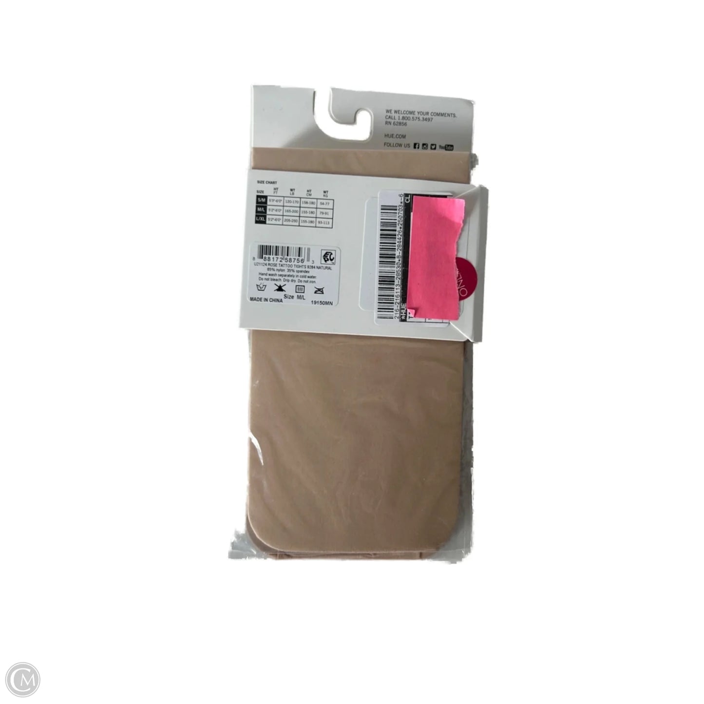 Tights By Hue In Tan, Size: M
