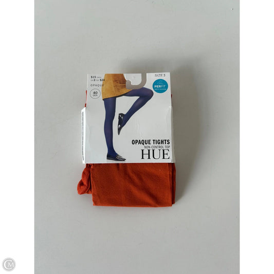 Tights By Hue In Orange, Size: M