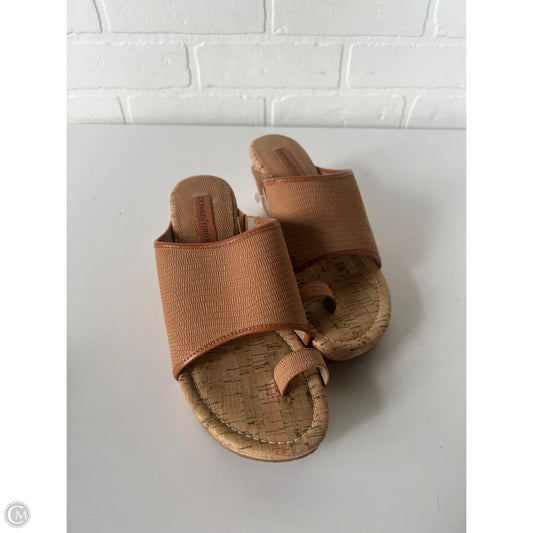 Sandals Heels Wedge By Donald Pliner In Brown, Size: 7.5