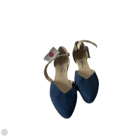 Shoes Flats By Fly London In Blue & Tan, Size: 7.5