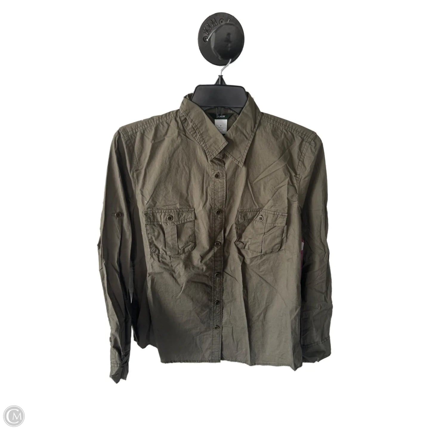 Top Long Sleeve By J. Crew In Green, Size: M