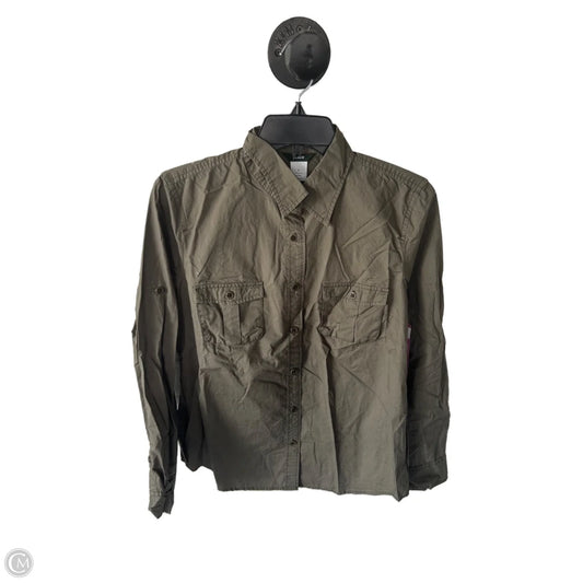 Top Long Sleeve By J. Crew In Green, Size: M