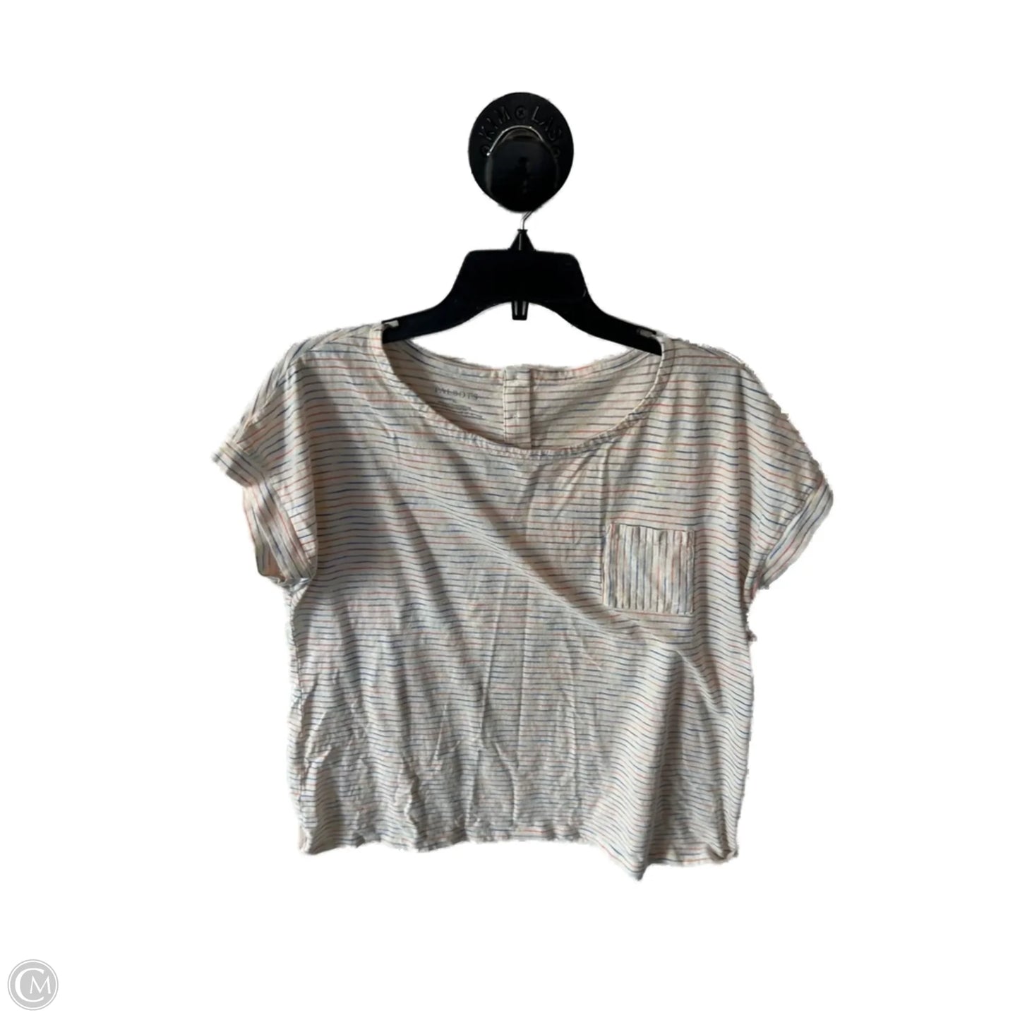 Top Short Sleeve By Talbots In Cream, Size: Xl