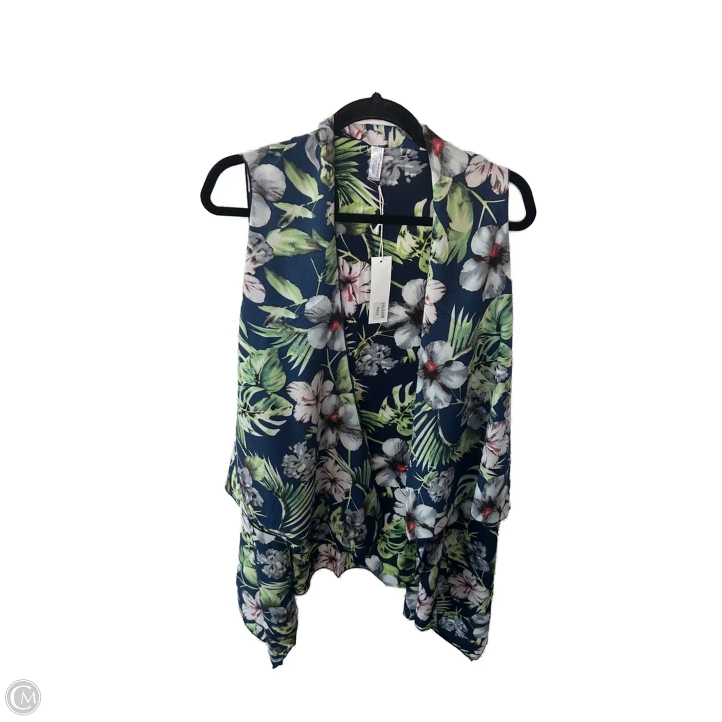 Kimono By Clothes Mentor In Blue & Green, Size: Osfm