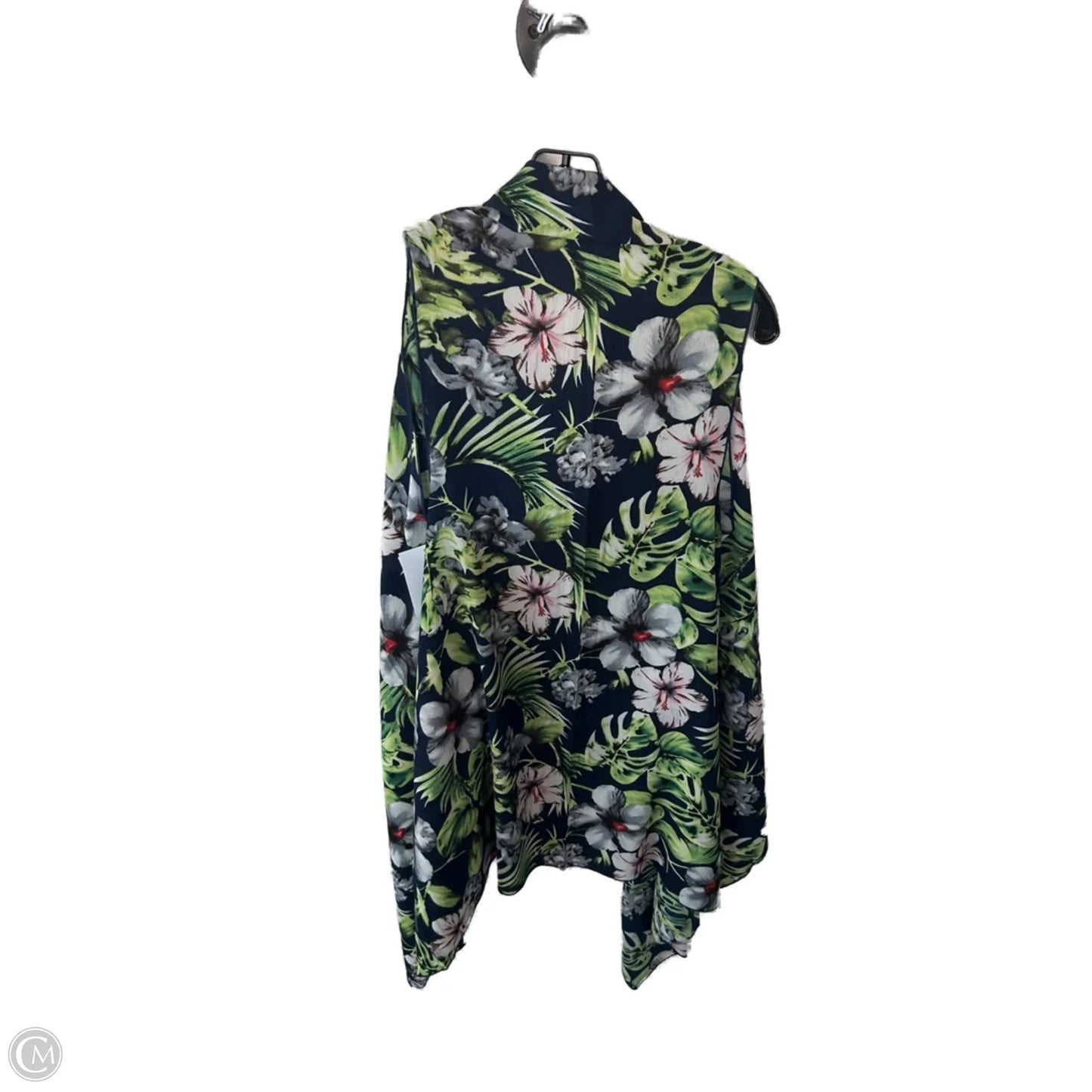 Kimono By Clothes Mentor In Blue & Green, Size: Osfm