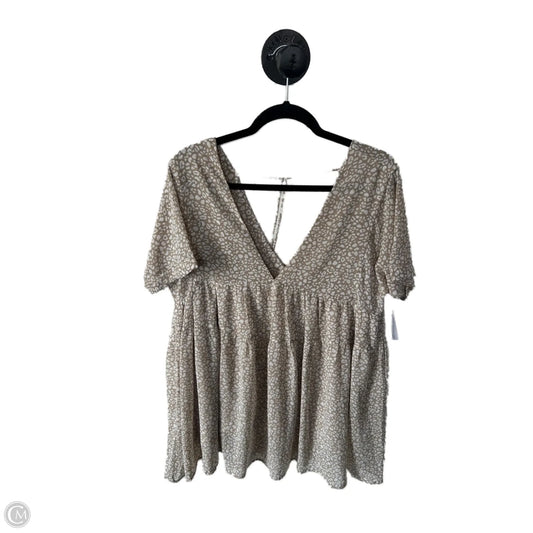 Dress Casual Short By By Together In Brown & White, Size: S