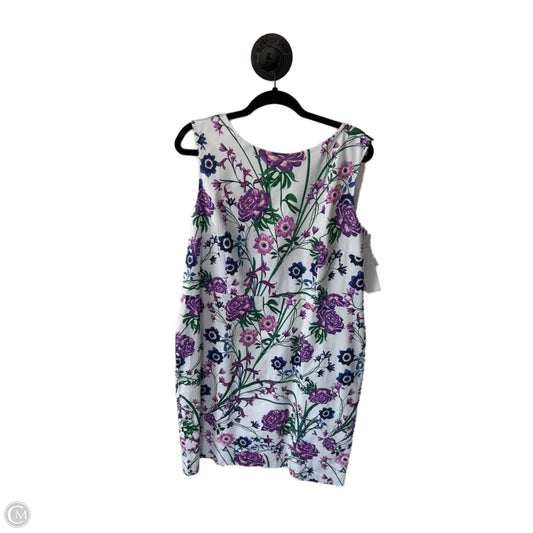 Dress Work By Talbots In Purple & White, Size: Xl
