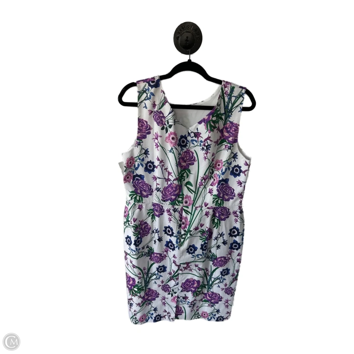 Dress Work By Talbots In Purple & White, Size: Xl