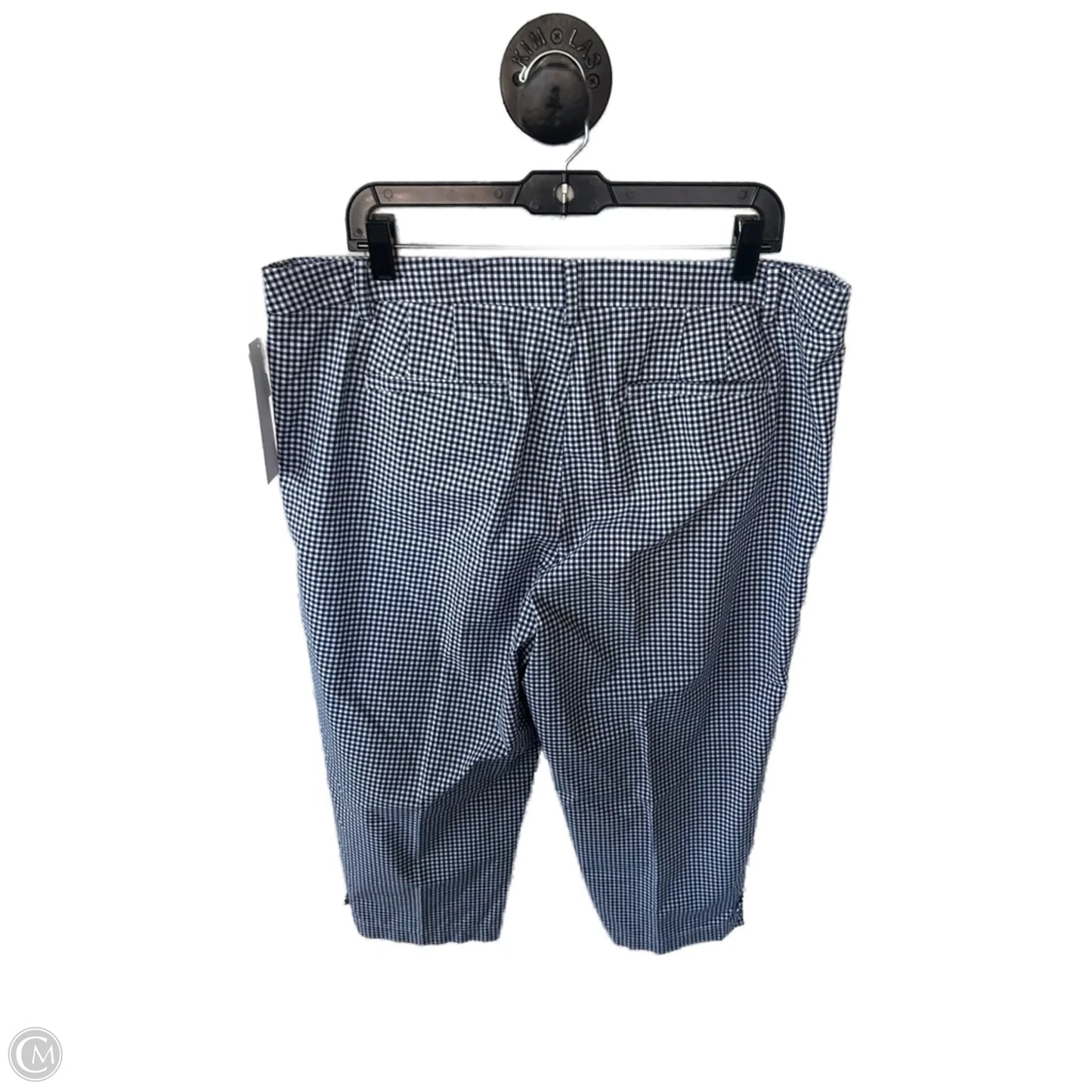 Pants Cropped By Talbots In Blue & White, Size: 16