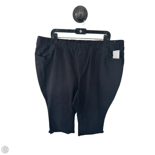 Capris By Lane Bryant In Black, Size: 24