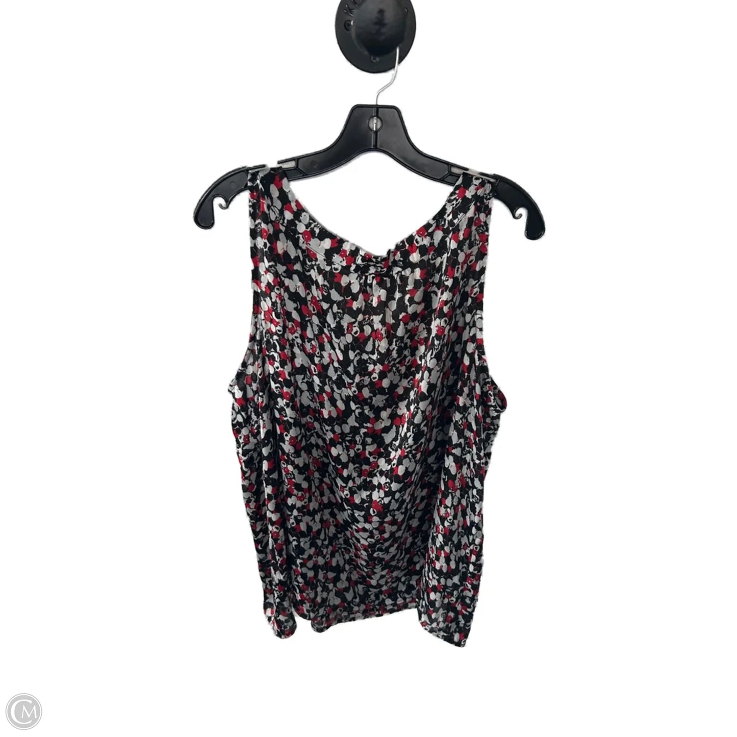 Top Sleeveless By Avenue In Black & Red, Size: 3x