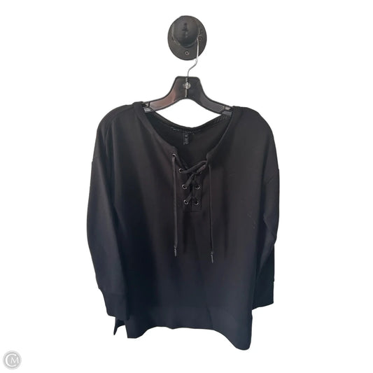 Tunic Long Sleeve By White House Black Market In Black, Size: Xs