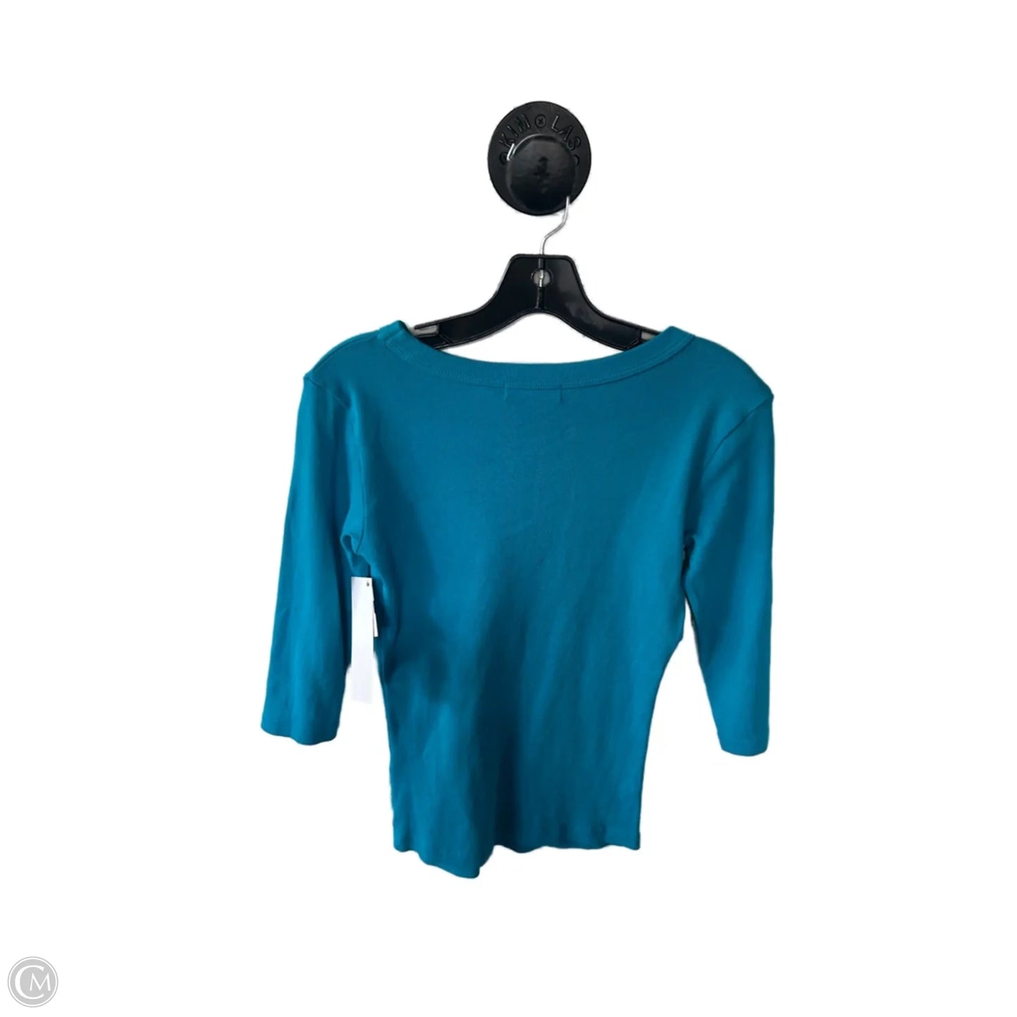 Top 3/4 Sleeve Basic By Michael Stars In Blue, Size: S