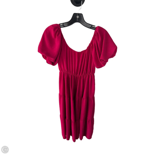 Dress Casual Midi By See Thru Soul In Pink, Size: Xs