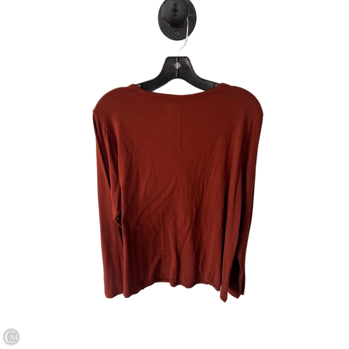 Top Long Sleeve Basic By Ana In Orange, Size: Xxl