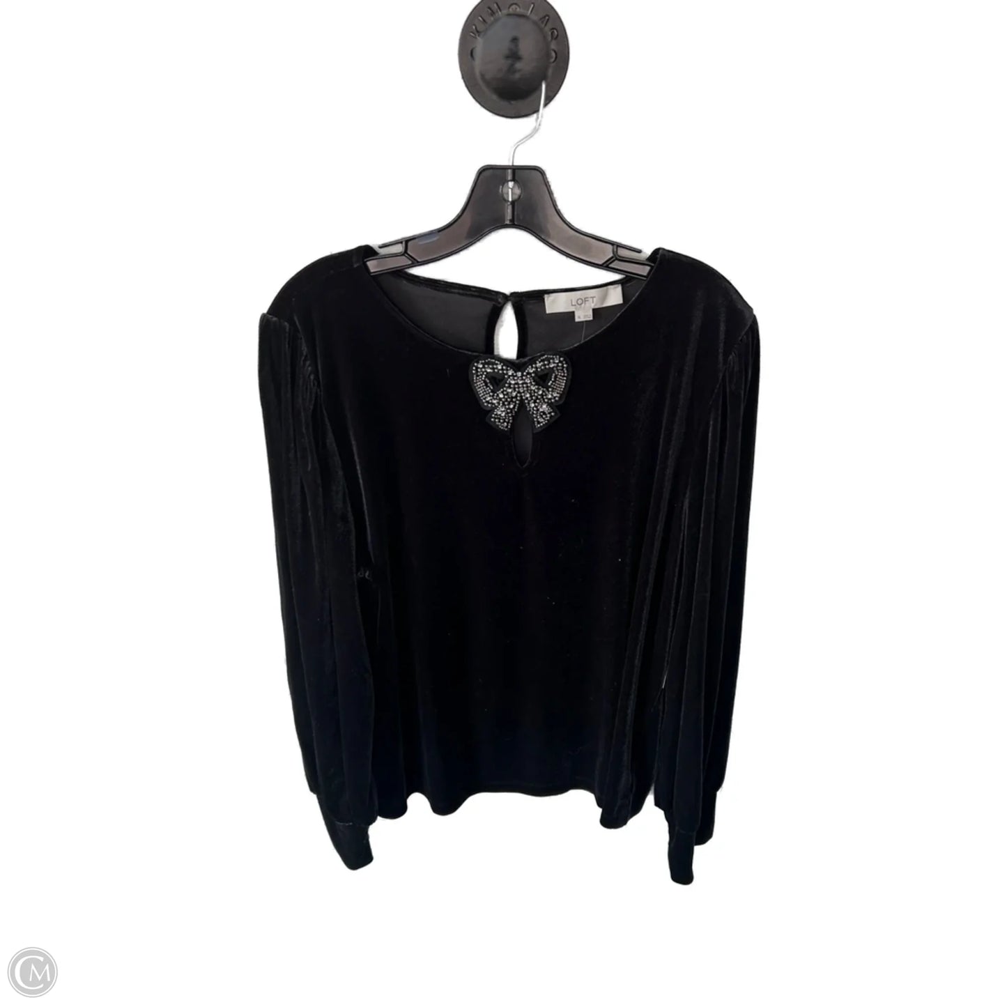 Top Long Sleeve By Loft In Black, Size: Xl