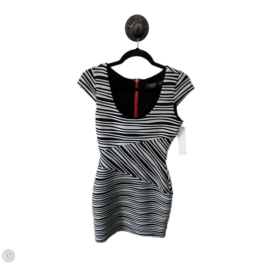 Dress Work By Guess In Black & White, Size: S