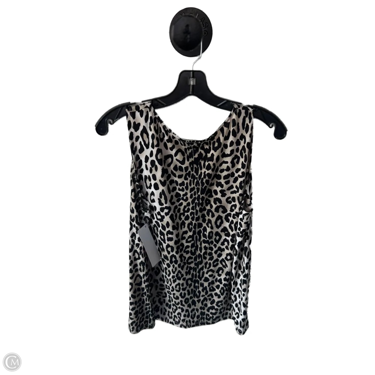 Top Sleeveless By Anne Klein In Black & Tan, Size: M