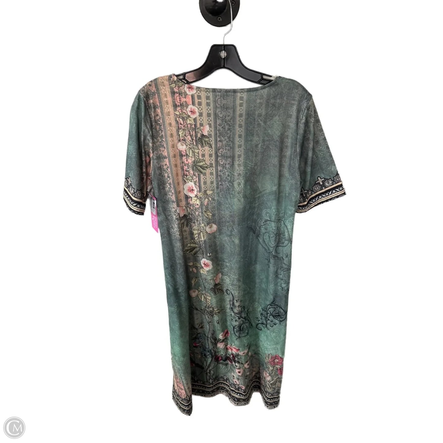 Dress Casual Maxi By Cme In Green & Yellow, Size: M