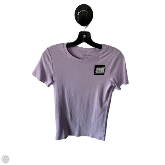 Top Short Sleeve Basic By Eddie Bauer In Purple, Size: M
