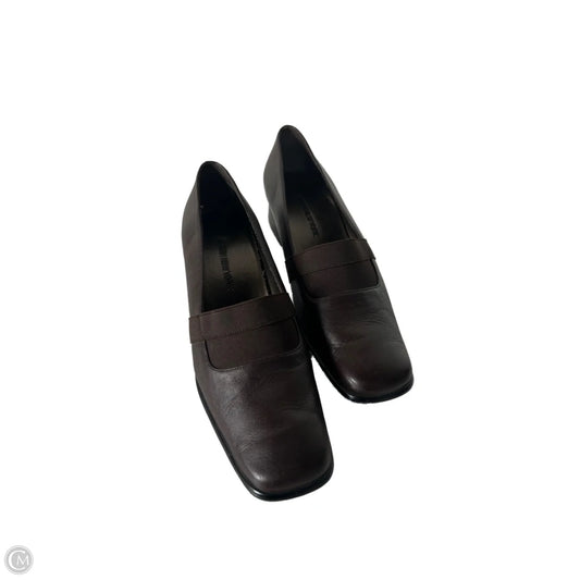 Shoes Heels Block By Clothes Mentor In Brown, Size: 8.5