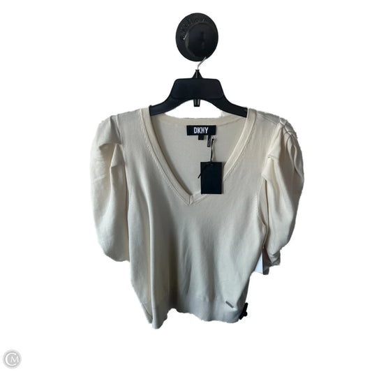 Sweater By Dkny In Cream, Size: L