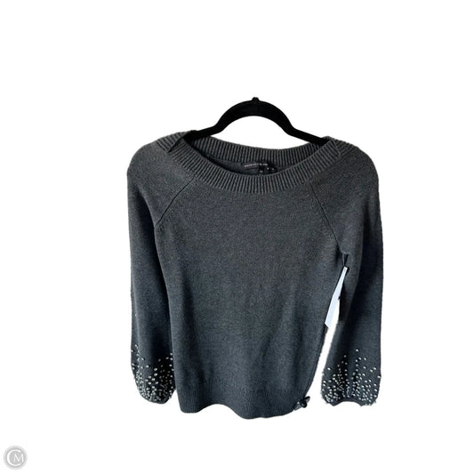 Sweater By White House Black Market In Grey & Silver, Size: Xs