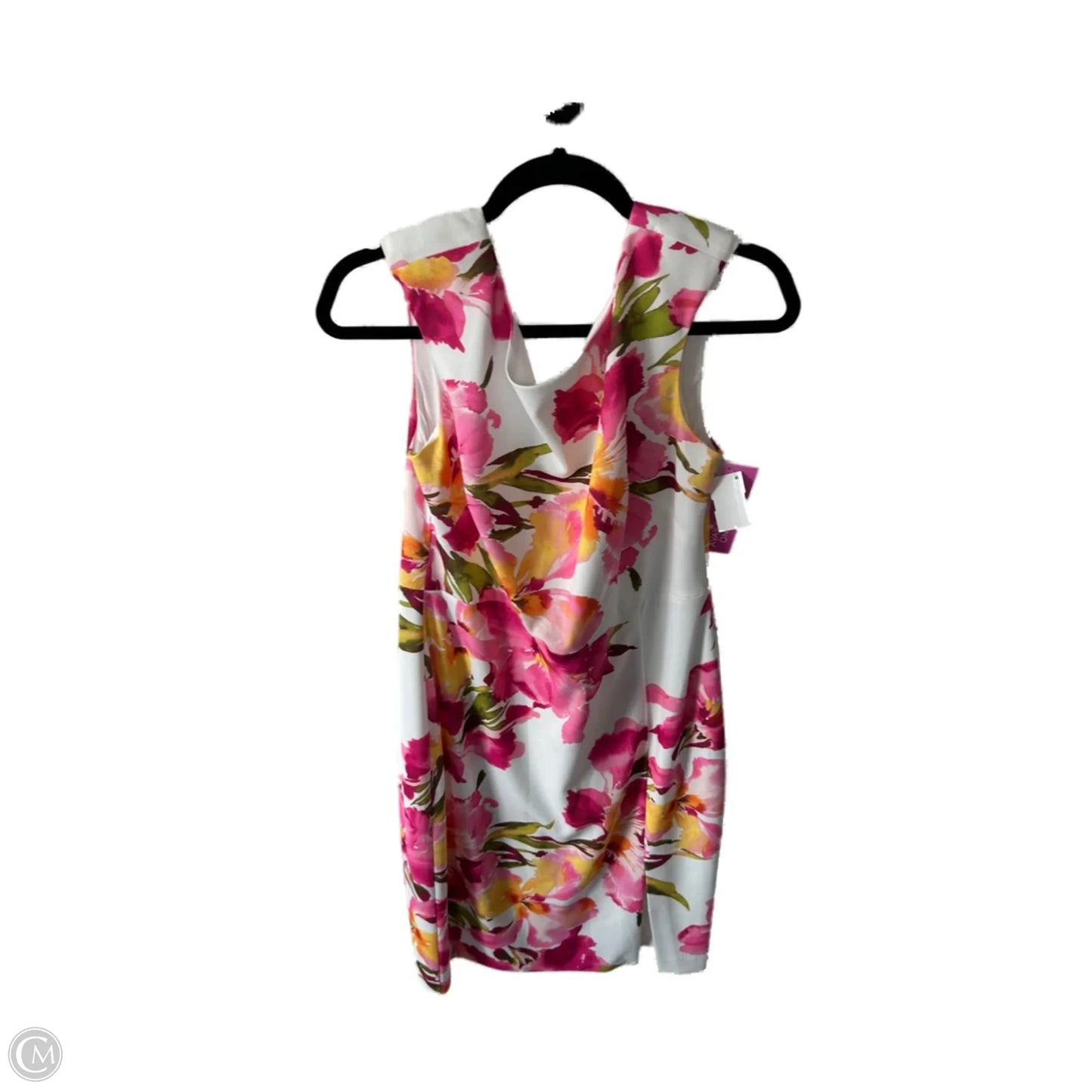 Dress Work By Eliza J In Pink & White, Size: L