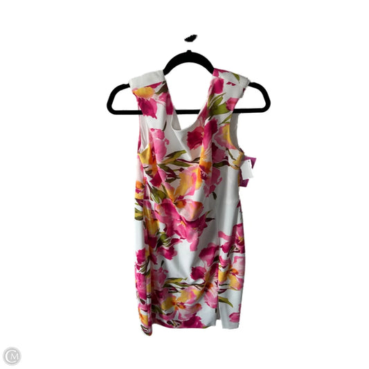 Dress Work By Eliza J In Pink & White, Size: L