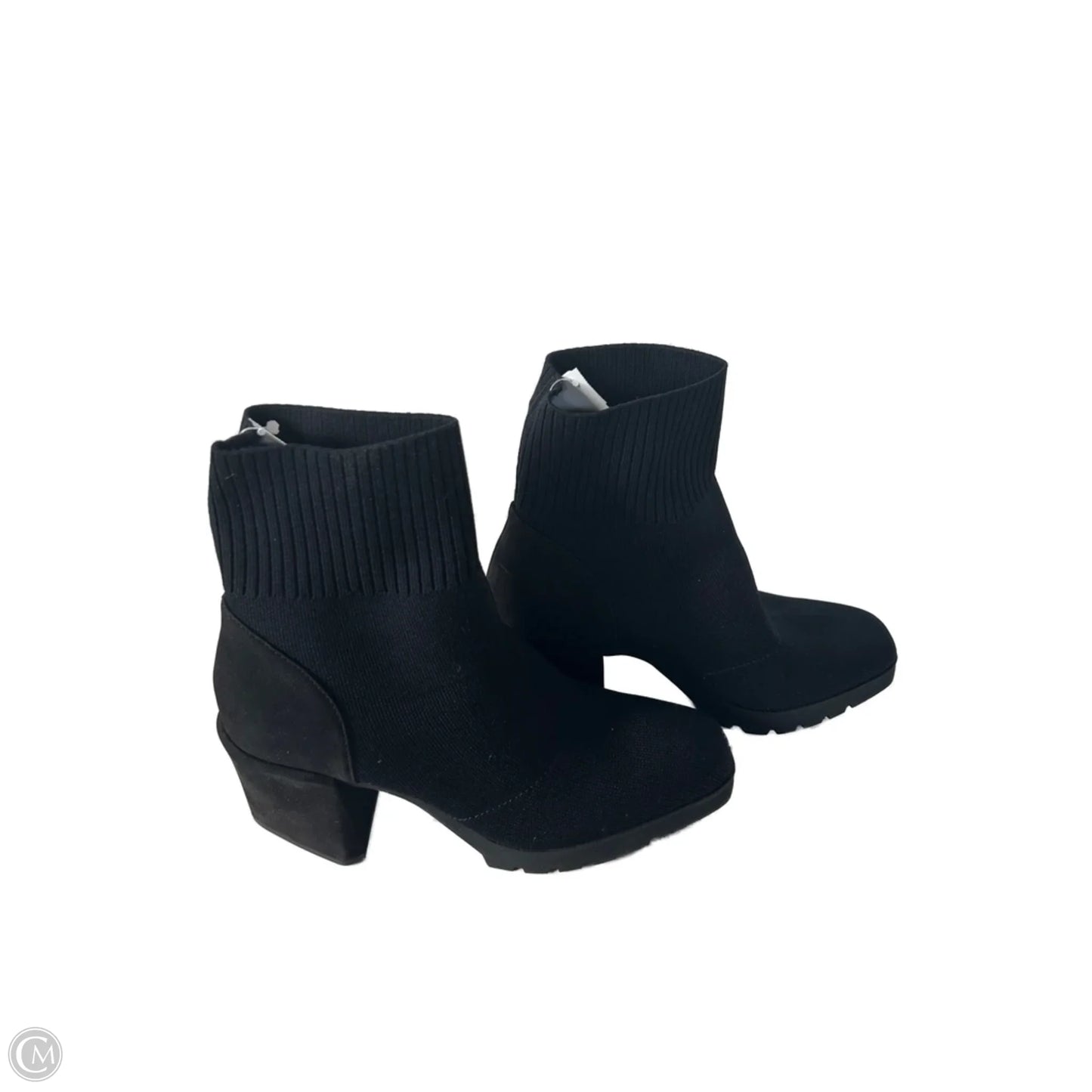 Boots Ankle Heels By Eileen Fisher In Black & Blue, Size: 10