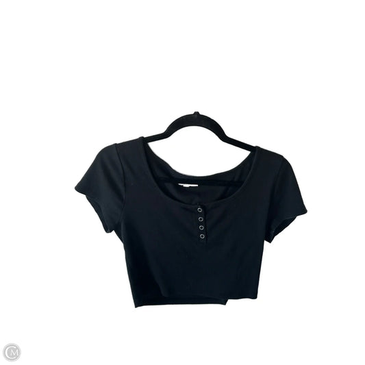 Top Short Sleeve Basic By Madewell In Black, Size: M